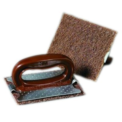 130516: Houder + schuurpad Scotch Brite 82