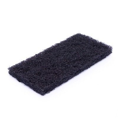 131503: Doodle bug schuurpad - 25 x 10 x 2,5 cm - ZWART