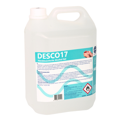 777923: Desco 17 Handdesinfectie alcohol gel - 5 l