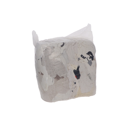 270154: Poetsdoeken textiel - WIT - 10 kg <br />