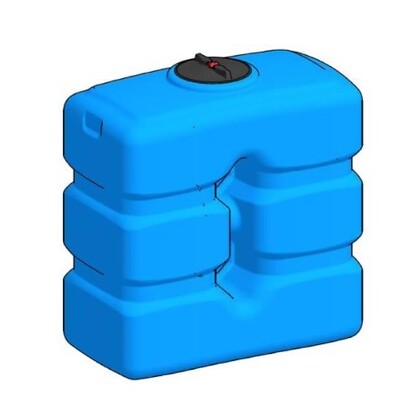 550511: 1000L osmose-tank met 10m slang en tankpistool