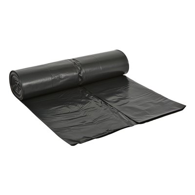 610351: LD zak - 65/25 x 140 cm - T70 - 350 l - ZWART - rol 10 stuks