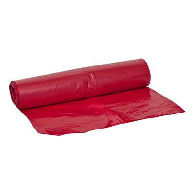 625386: LD zak - 70 x 110 cm - T45 - 115 l - ROOD - rol 25 stuks