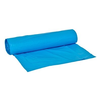 650370: HD zak - 63 x 70 cm - T15 - 50 l - BLAUW - rol 50 stuks