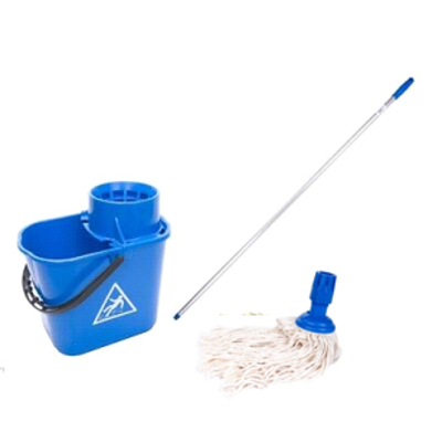701516: Spaanse mopemmer met mop - BLAUW