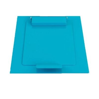 750554: Gesloten deksel voor Bomabin Select Modus - 60 l - BLAUW