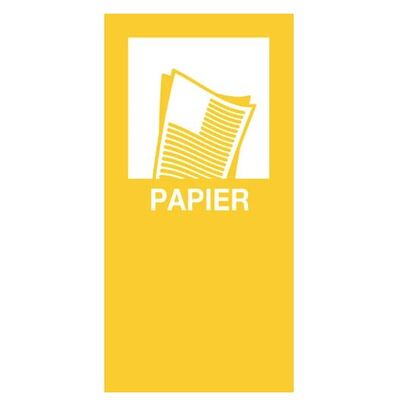 750508: Magneetsticker PAPIER - 9 x 18 cm - GEEL