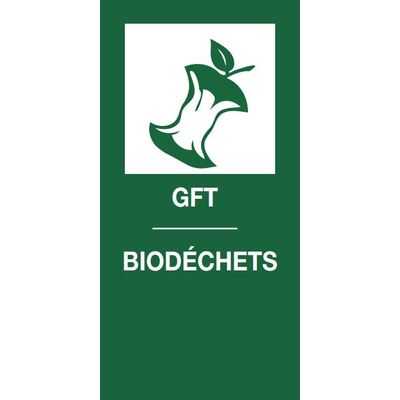 750508: Magneetsticker GFT - 9 x 18 cm - GROEN