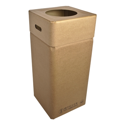750445: Bomabin Select Cardboard - 110 l - deksel grote ronde inworpopening<br />