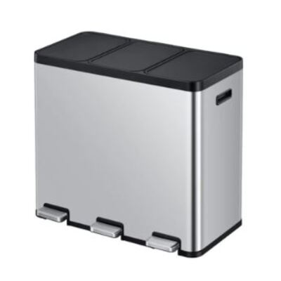 750244: Bomabin Collect Trio - 3 x 20 l - mat RVS