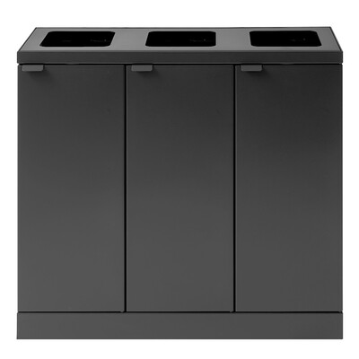 750549: Bomabin Select Bica - 3 x 45 l - ANTRACIET - open/open/open