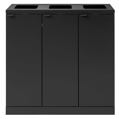 750474: Bomabin Select Bica - 3 x 65 l - ZWART - open/open/open