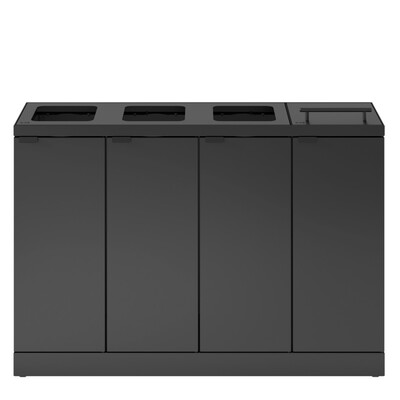 750549: Bomabin Select Bica - 4 x 45 l - ANTRACIET - open/open/open/deksel