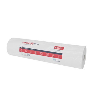 773065: Onderzoekstafelrol - zuiver tissue - 2 laags - 50 m x 59 cm - 143 vel - WIT - 9 rollen