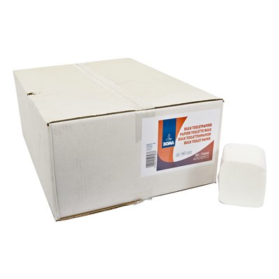 774812: Toiletpapier vel-per-vel - zuiver tissue - 2-laags - 212 vel - WIT - 40 bundels