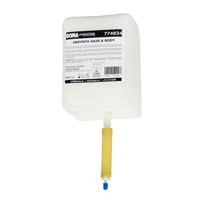 774834: Absynth hair & body - 900 ml (voor bag-in-box dispenser)