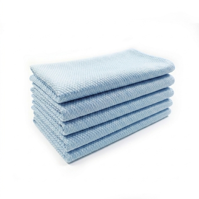 Glazendoek Microvezel Polish - 45 x 65 cm - 5 stuks - BLAUW