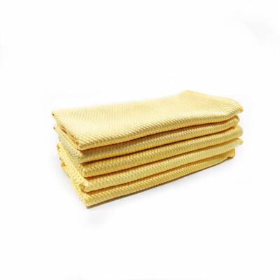 Chiffon de polissage microfibre - 45 x 65 cm - 5 pièces - JAUNES