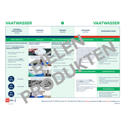 Hygiëneplan Vaatwasser 1-1 - ENGELS