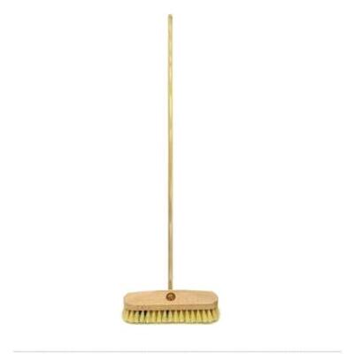 Brosse à récurer polypropylène 23 cm avec manche en bois 140 cm