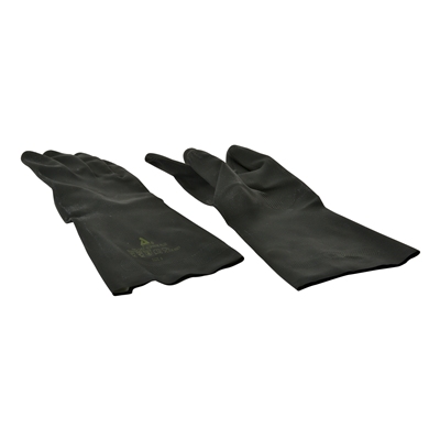Handschoenen rubber ZWART - M