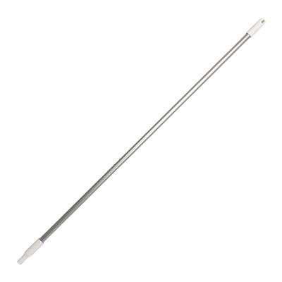 Alusteel met schroefdraad - 150 cm - WIT
