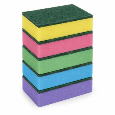 Schuurspons gekleurd 5st