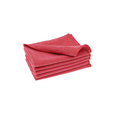 Dweil Microvezel Rood 320gr 50x70cm Randversterkt 10st