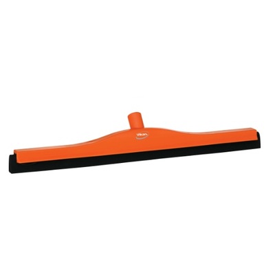 Vikan floor squeegee - 600 mm - black rubber - ORANGE