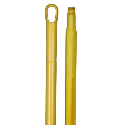 Ergonomische monobloksteel met schroefdraad - 150 cm - GEEL