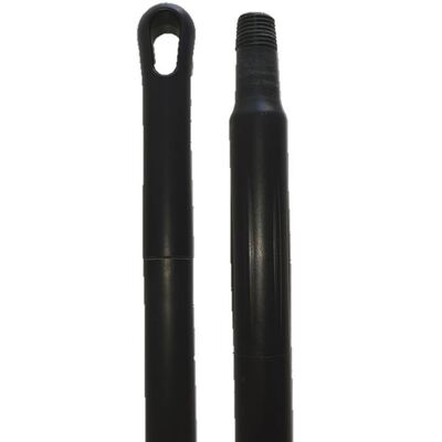 Ergonomische monobloksteel met schroefdraad - 150 cm - ZWART