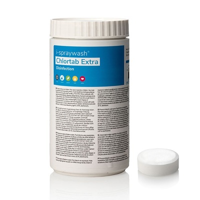 SprayWash ChlorTab Extra - 18 pièces (BE-REG-00665 - Ce produit est un biocide classé en circuit fermé, 70837F) (Lot : 221025C10)