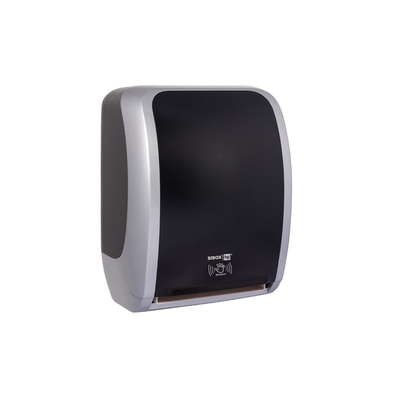 BIBOX Sensor Handdoekdispenser Zwart/Grijs 430x320x210mm