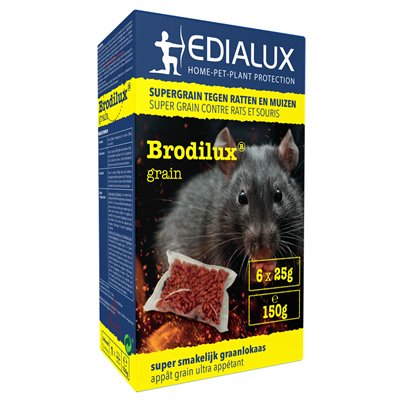 Muizen- en rattenvergif 6x25g