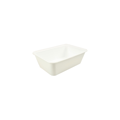 Rect. tray injection moulded white PP 750ml 172x120x50mm 500st