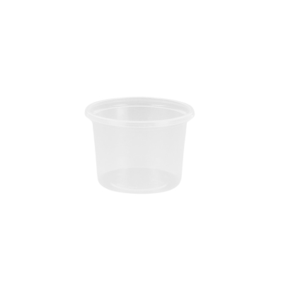 Sauspotje Rond Ps 100ml Transp
