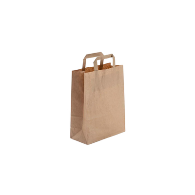 Sac portable en kraft brun +