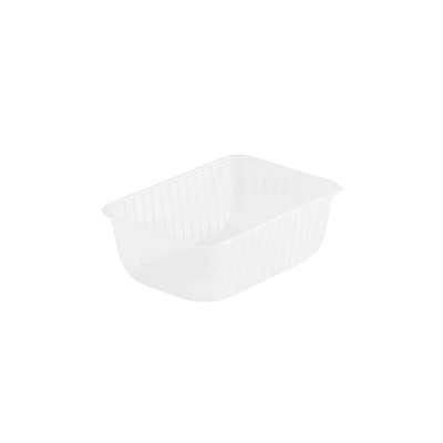 Rect. RPP Container 1000cc NEW transp 186x133x63mm 500pcs