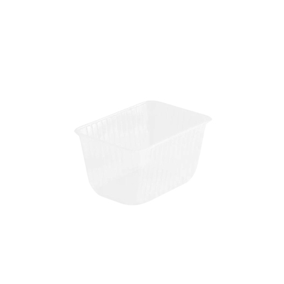 Rect. RPP Container 1500cc NEW transp 186x133x99mm 500pcs