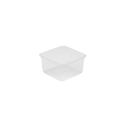 Square RPP Container 500cc NEW Transp. 115x115x61mm 450pcs
