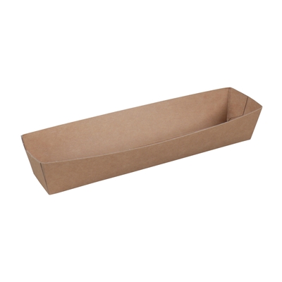 Menu Tray A16 brown kraft 185x35x33mm 400pcs