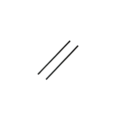 PP Straws, Black, 250-pack