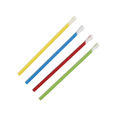 Straight Striped Paper Straws coloured ø8mm/20cm 125pcs