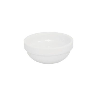 Bowl mini round porcelain white 60cc ø75xh34mm 6pcs