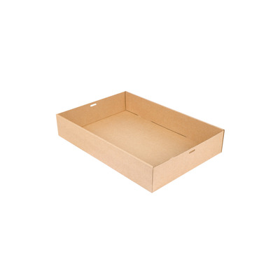 Cateringbox natural kraft without lid 45x31x8cm 50pcs