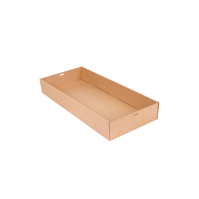Cateringbox carton kraft without lid 55,8x25,2x8cm 50pcs