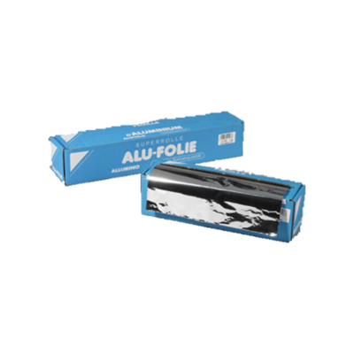 Papier aluminium 30cmx250m + boîte distributrice 12my