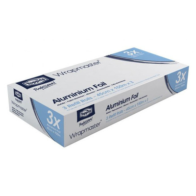 Wrapmaster Refill Alu Foil 45cmx150m 11mµ 3st