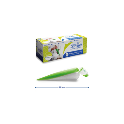 Poche à douille masterline transp/vert 46x26cm M 100pcs