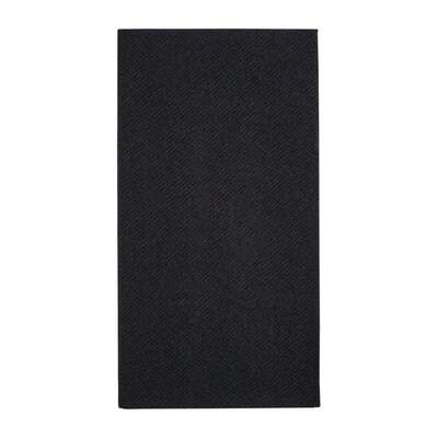 Airlaid servet soft zwart 8-v 40x40cm 1000st